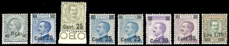 1924/25 - Soprastampati, serie ... 