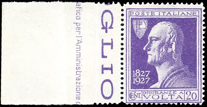 1927 - 20 cent. Volta violetto, ... 