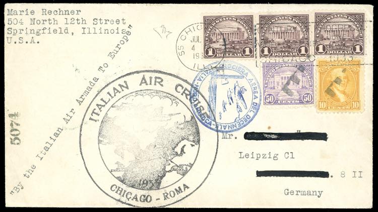 CROCIERA BALBO, TAPPA CHICAGO-ROMA ... 