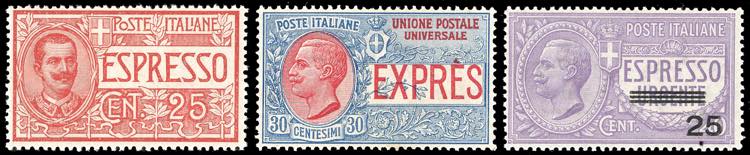 1903/17 - Le prime tre emissioni ... 