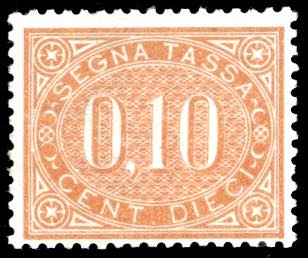 1869 - 10 cent. bruno arancio (2), ... 