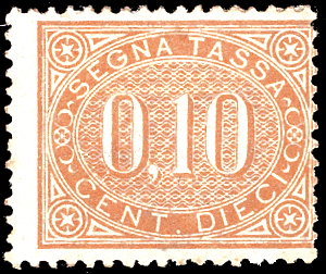 1869 - 10 cent. bruno arancio (2), ... 