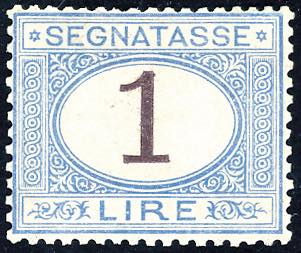1870 - 1 lira azzurro chiaro e ... 