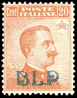 1921 - 20 cent., soprastampa BLP ... 