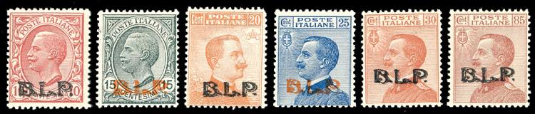 1923 - Soprastampati BLP, III ... 