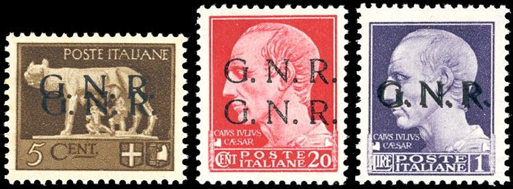 1944 - 5 cent., 20 cent. e 1 lira, ... 