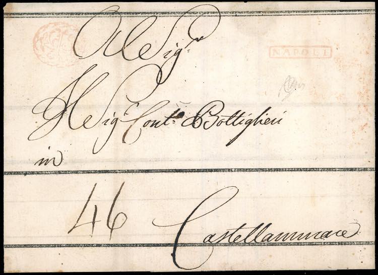 1840ca - Grande fascia da Napoli a ... 