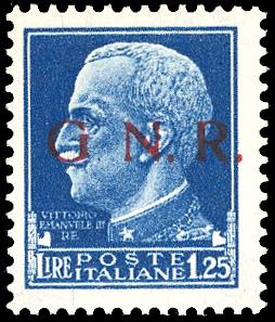 1943 - 1,25 lire, soprastampa ... 