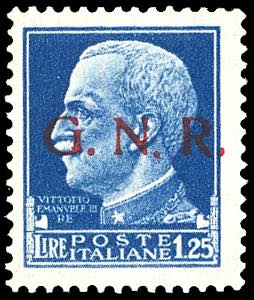 1943 - 1,25 lire, soprastampa ... 