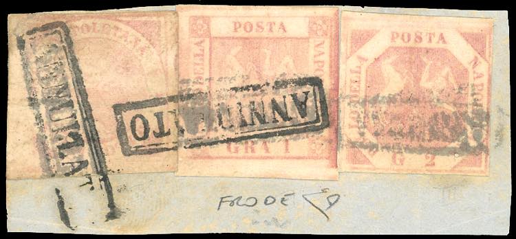 1858 - 1/2 grano rosa chiaro, I ... 