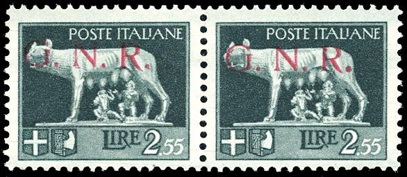 1943 - 2,55 lire, soprastampa ... 