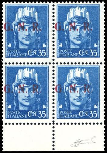1943 - 35 cent., soprastama G.N.R. ... 