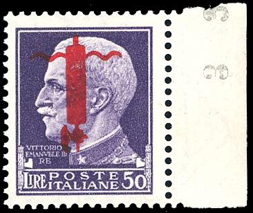 1944 - 50 lire, soprastampato ... 
