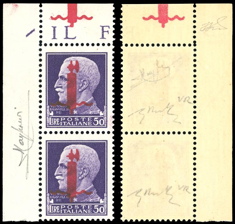 1944 - 50 lire, soprastampato ... 