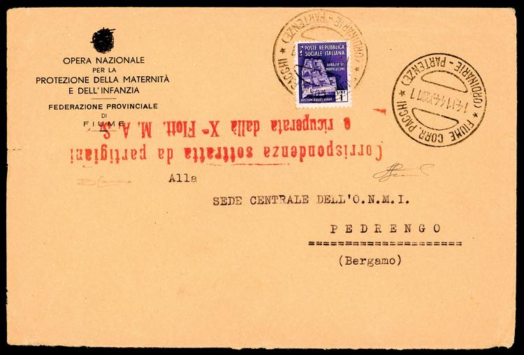 1944 - 1 lira Monumenti distrutti ... 