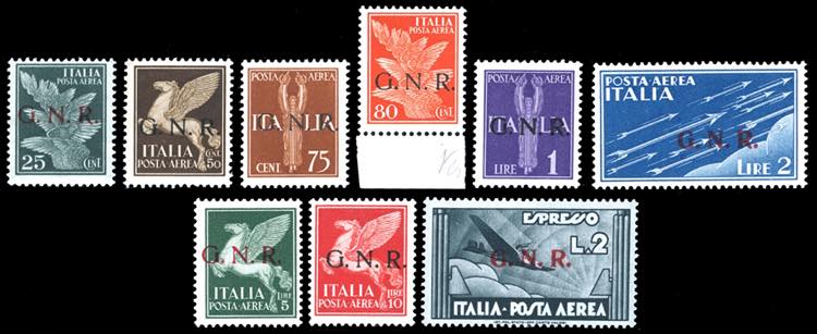 1944 - Soprastampati G.N.R., ... 