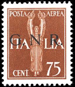1943 - 75 cent. soprastampa G.N.R. ... 