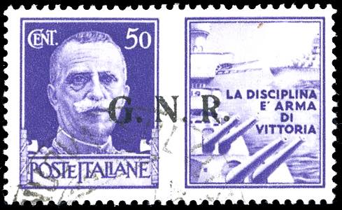 1943 - 50 cent. Marina, ... 