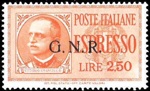 1943 - 2,50 lire, soprastampa ... 