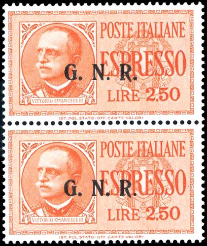 1943 - 2,50 lire, soprastampa ... 
