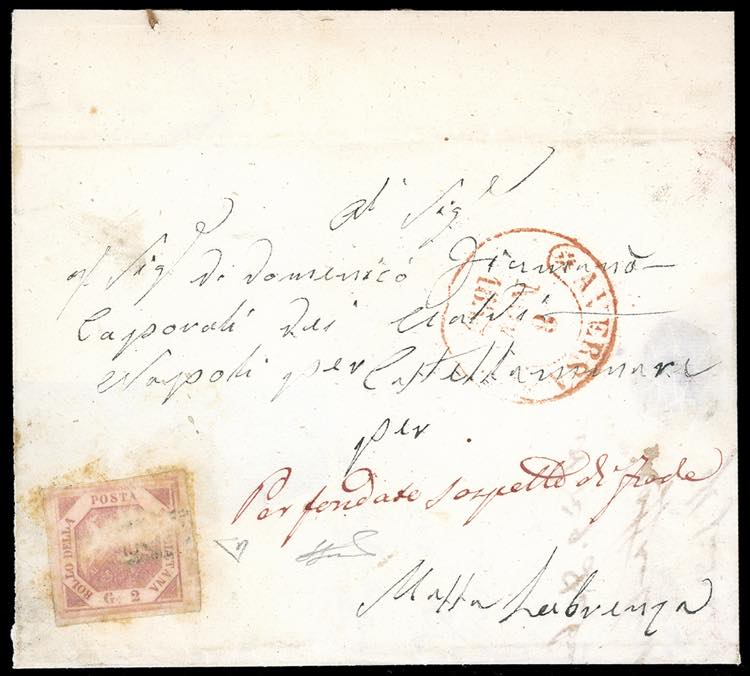 1859 - 2 grana rosa brunastro, I ... 