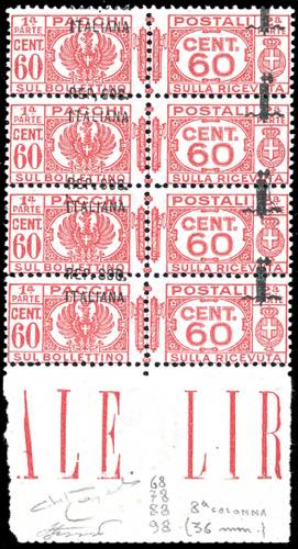 1944 - 60 cent., striscia ... 