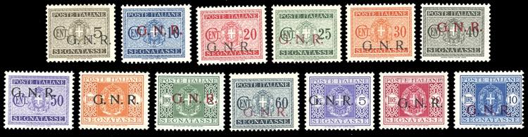 1943/44 - Soprastampati G.N.R., ... 