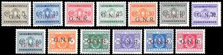 1943/44 - Soprastampati G.N.R., ... 