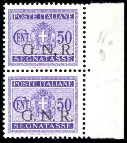 1943 - 50 cent. soprastampa G.N.R. ... 