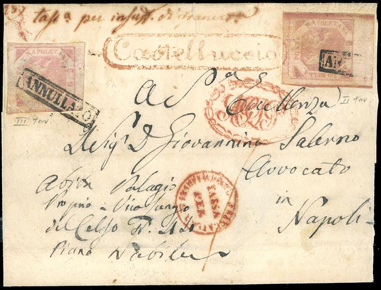 1858 - 2 grana rosa chiaro, II ... 