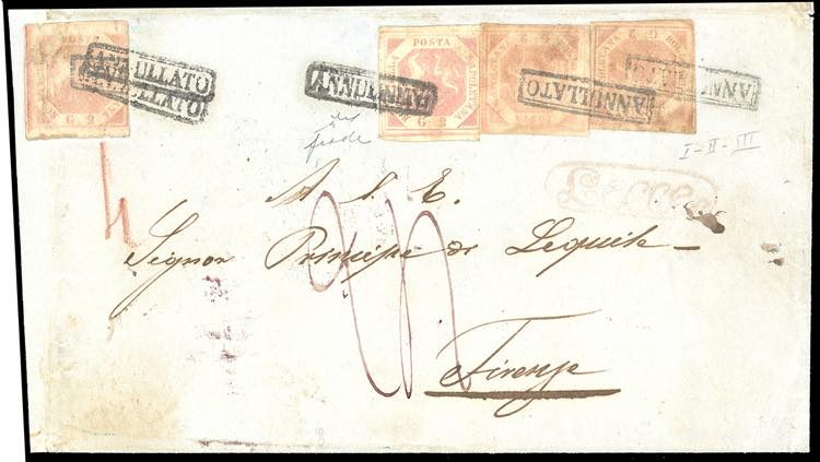 1858 - 2 grana rosa brunastro, III ... 