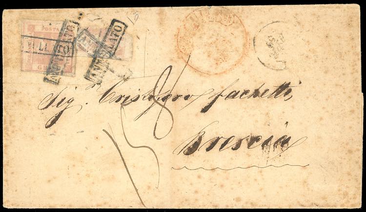 1859 - 2 grana, frazionato ... 