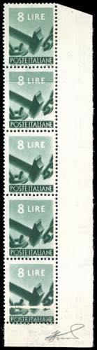 1945 - 8 lire Democratica (557), ... 
