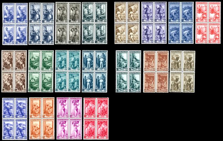 1950 - Lavoro, filigrana ruota, ... 