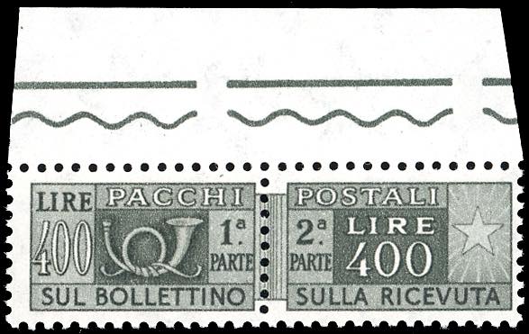 1957 - 400 lire, filigrana stelle ... 