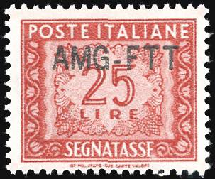 SEGNATASSE 1954 - 25 lire, nuovo ... 