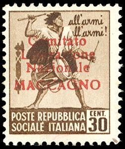 MACCAGNO 1945 - 30 cent. Monumenti ... 