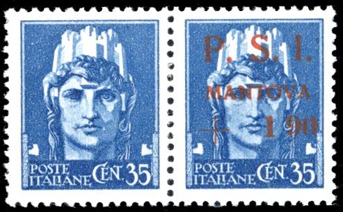MANTOVA 1945 - 1,90 lire + 35 ... 