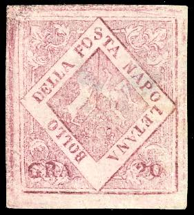 1859 - 20 grana carminio, falso ... 