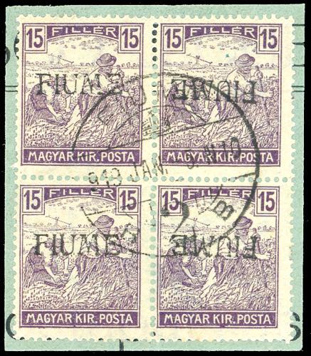 FIUME 1918 - 15 f. Mietitori, ... 