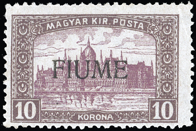FIUME 1918 - 10 k. Veduta, ... 