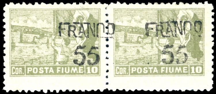 FIUME 1919/20 - 55 cent. su 10 ... 