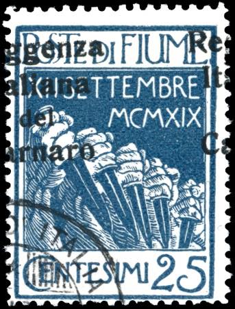 FIUME 1920 - 25 cent. ... 