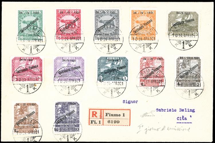 FIUME 1921 - Soprastampati ... 