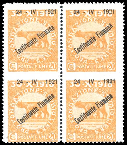 FIUME 1921 - 20 cent. ... 