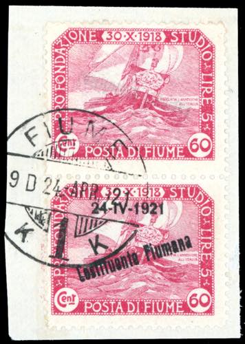 FIUME 1921 - 60 cent. ... 