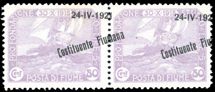 FIUME 1921 - 80 cent. ... 