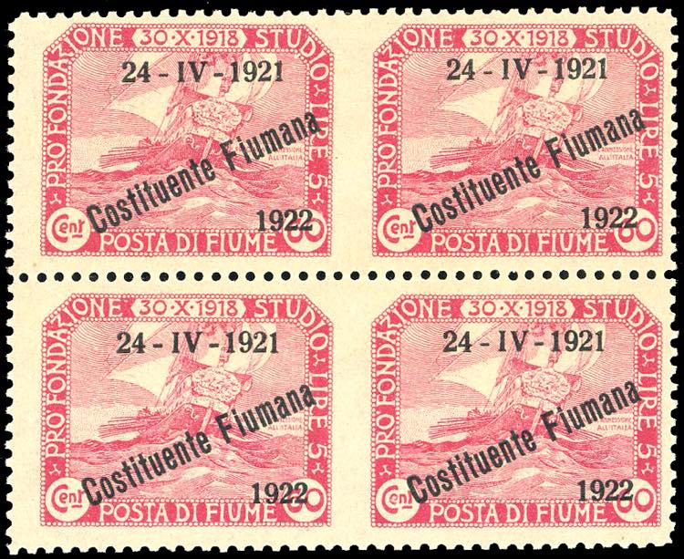 FIUME 1922 - 60 cent. ... 