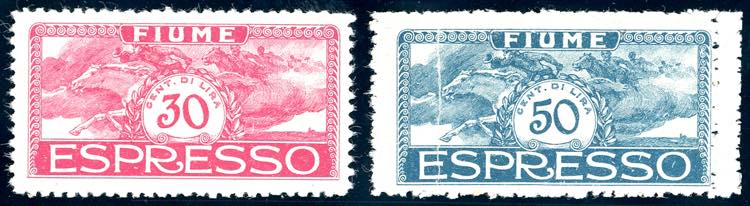 FIUME ESPRESSI 1920 - 30 cent. ... 
