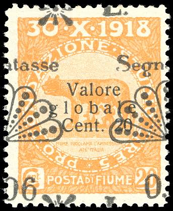 FIUME SEGNATASSE 1921 - 0,06 lire ... 